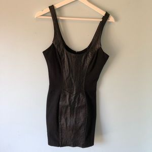 Vintage leather dress.